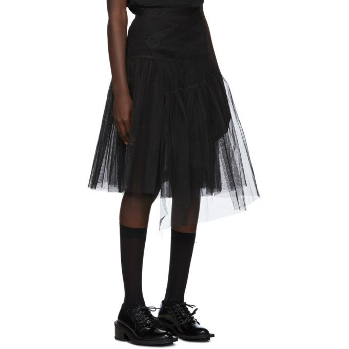 Shushu/Tong Black Two-Layer Tulle Skirt Shushu/Tong