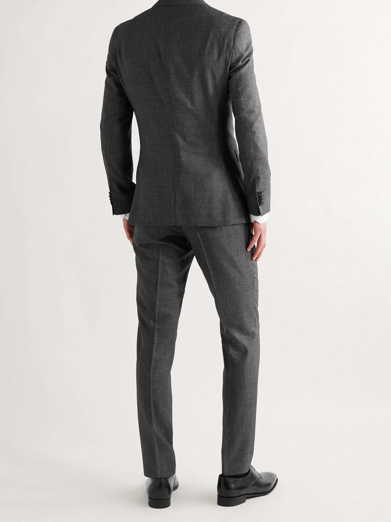 Attent Effectiviteit Overblijvend HUGO BOSS - Novan6/ Ben2 Slim-Fit Virgin Wool Suit - Gray Hugo Boss