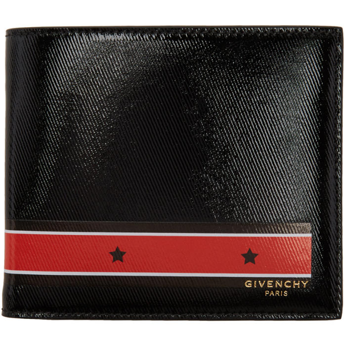 Givenchy Black and Red Stars and Stripes Wallet Givenchy