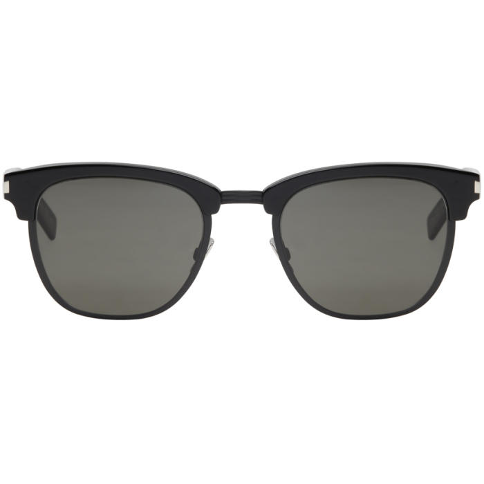 Saint Laurent Black Iconic SL 108 Re-Edition Sunglasses Saint Laurent