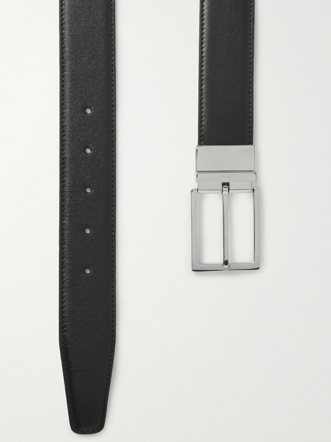 BRIONI - Leather Belt - Black Brioni