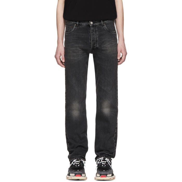 black balenciaga jeans