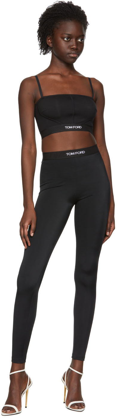 TOM FORD Black Nylon Leggings TOM FORD