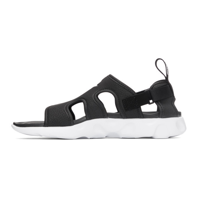 black and white nike sandals womens