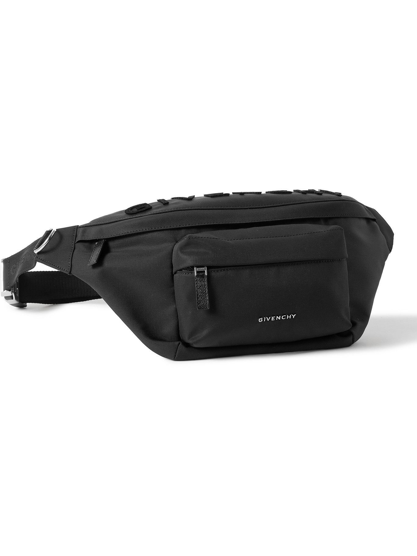 Givenchy Essential U LogoFlocked Nylon Belt Bag Givenchy