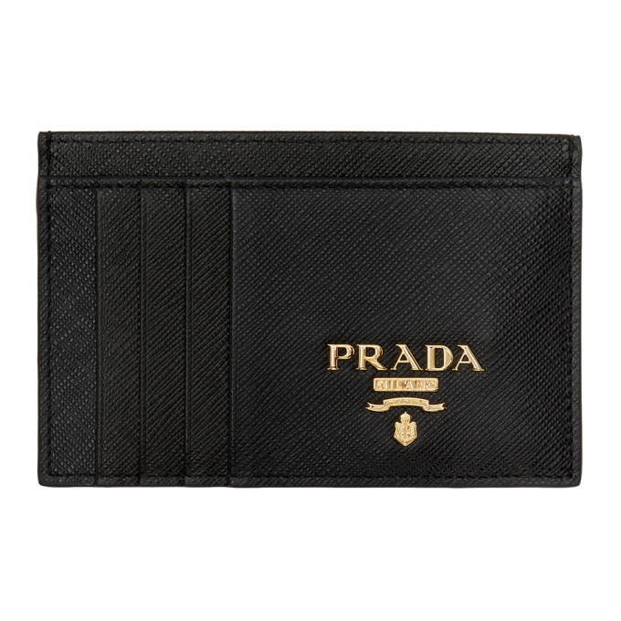 Prada Black Multi-Slot Card Holder Prada