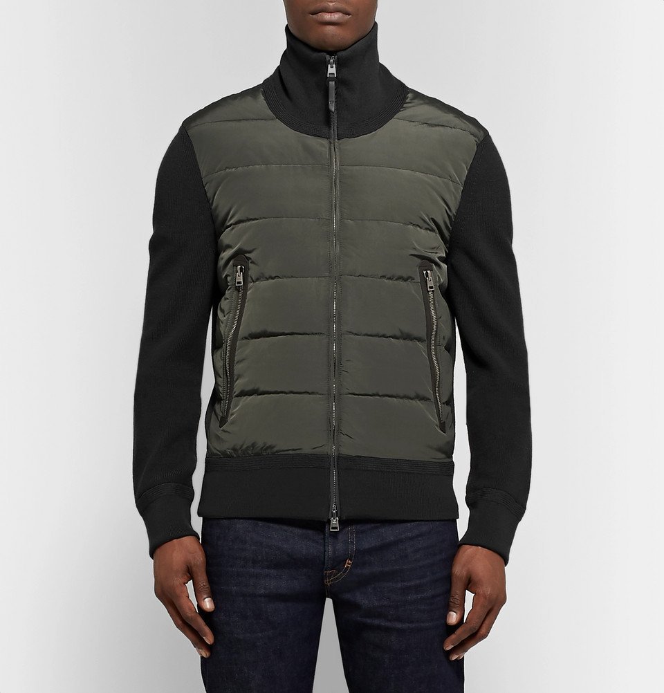 tom ford quilted shell and wool jacket