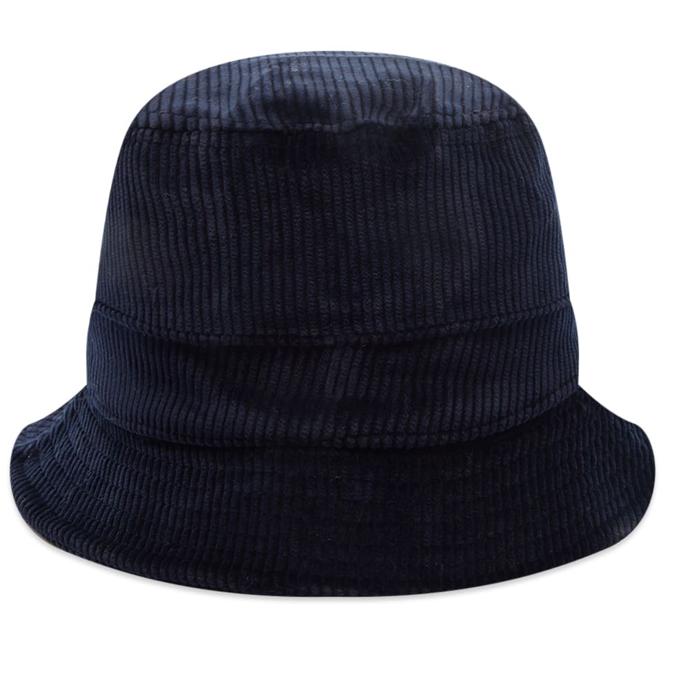 Universal Works Men's Corduroy Bucket Hat in Navy Universal Works