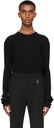 1017 ALYX 9SM Black Rib Knit Wide Sweater
