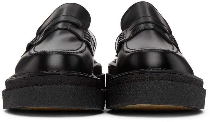 Sacai Black George Cox Edition Leather Loafers Sacai