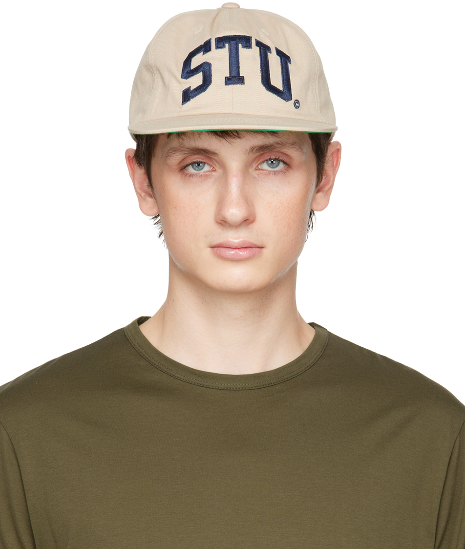 STUSSY STU ARCH STRAPBACK CAP 黒 - 帽子