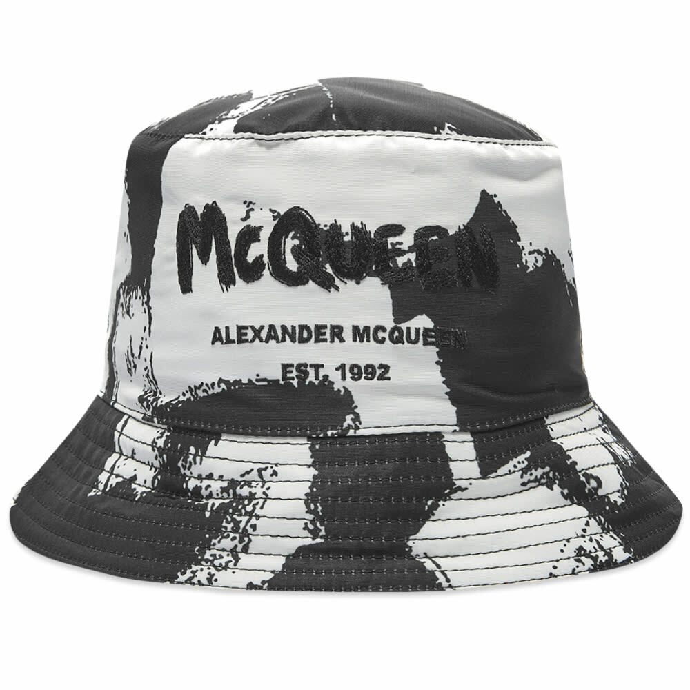 VIP特別価格!!】Mcqueen graffiti bucket hat Alexander (alexander