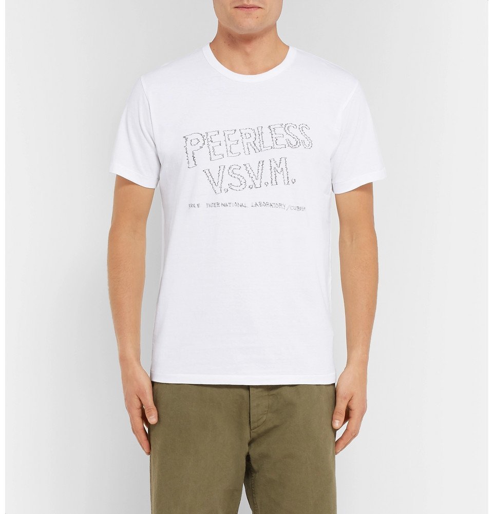 Visvim - Printed Cotton-Jersey T-Shirt - Men - White Visvim