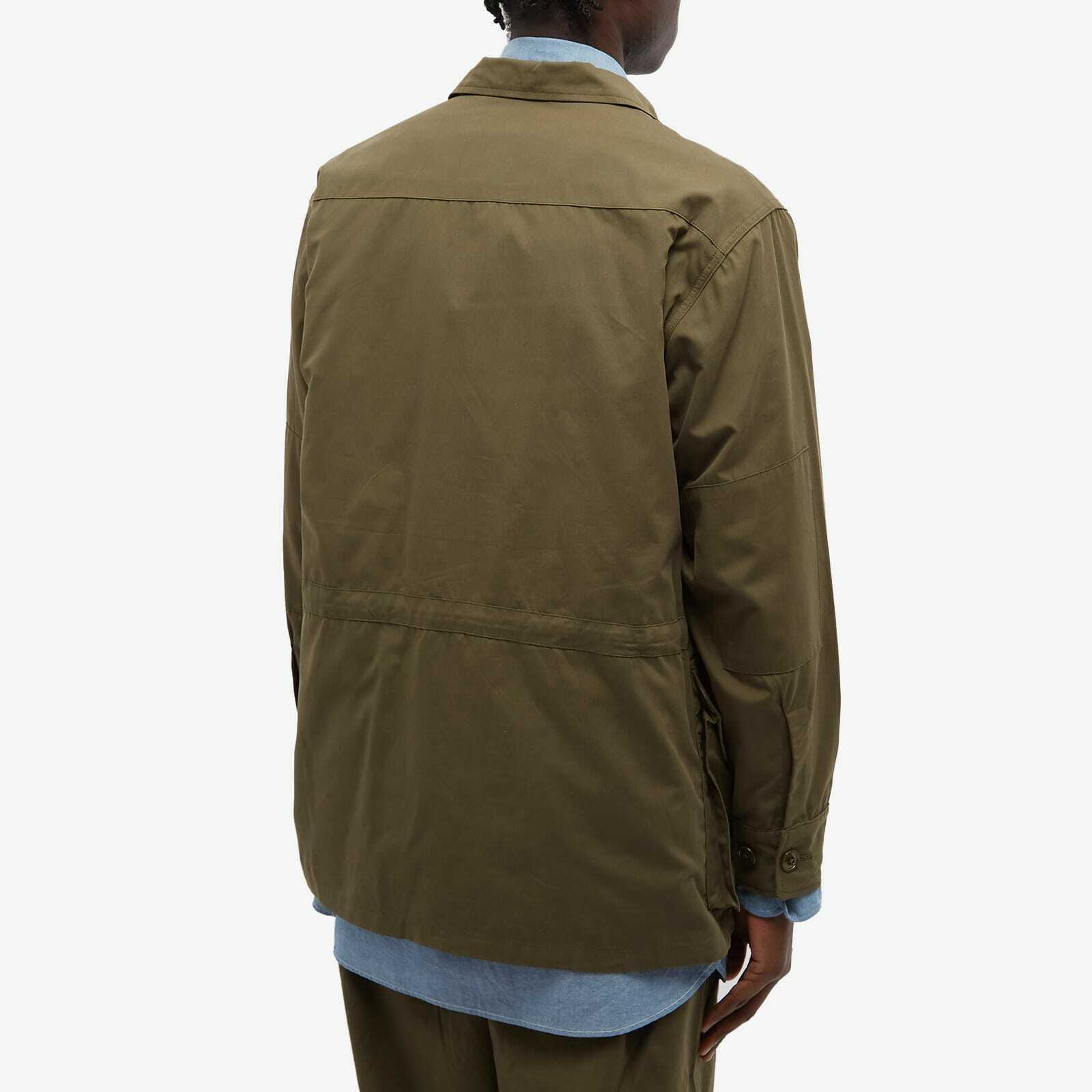 Monitaly Men's Type B Military Half Coat in Vancloth Oxford Olive Monitaly