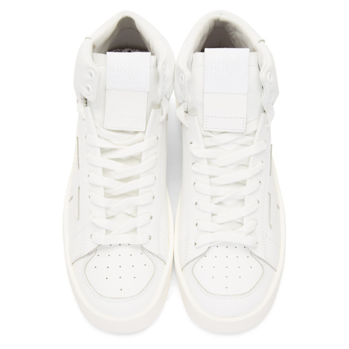 Golden Goose White Stardon Mid-Top Sneakers Golden Goose Deluxe Brand