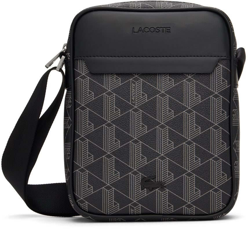 Lacoste Black 'The Blend Monogram' Bag Lacoste