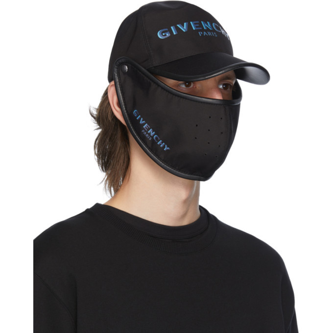 Givenchy Black Logo Mask Cap Givenchy