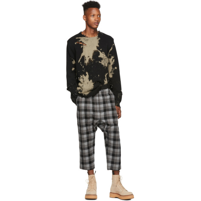 r13 bleached distressed sweater
