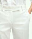 Brooks Brothers Women's Stretch Cotton Advantage Chino Pants | White