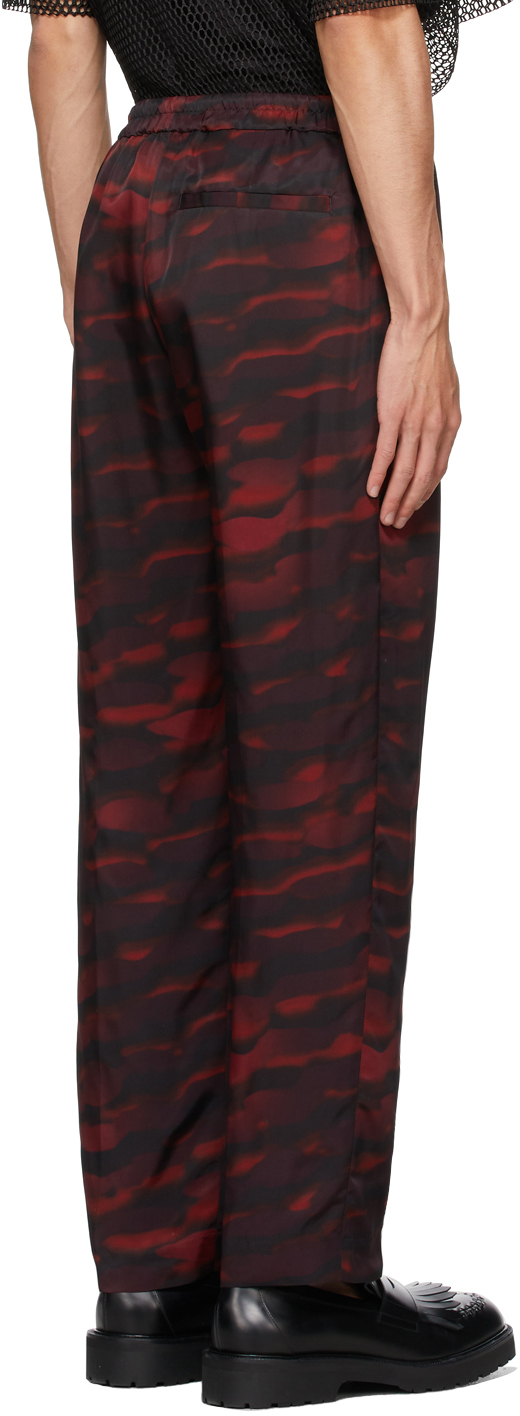 Satin Print Trousers Dries Van Noten