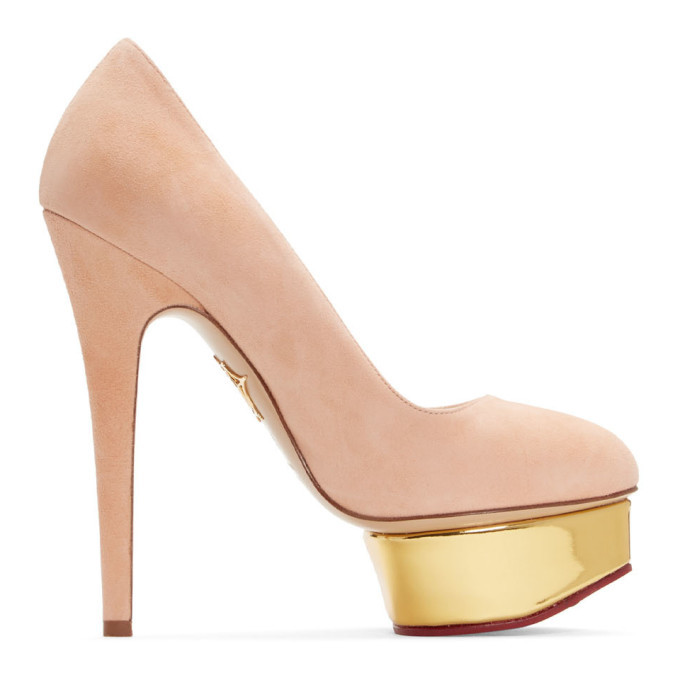 charlotte olympia pink heels