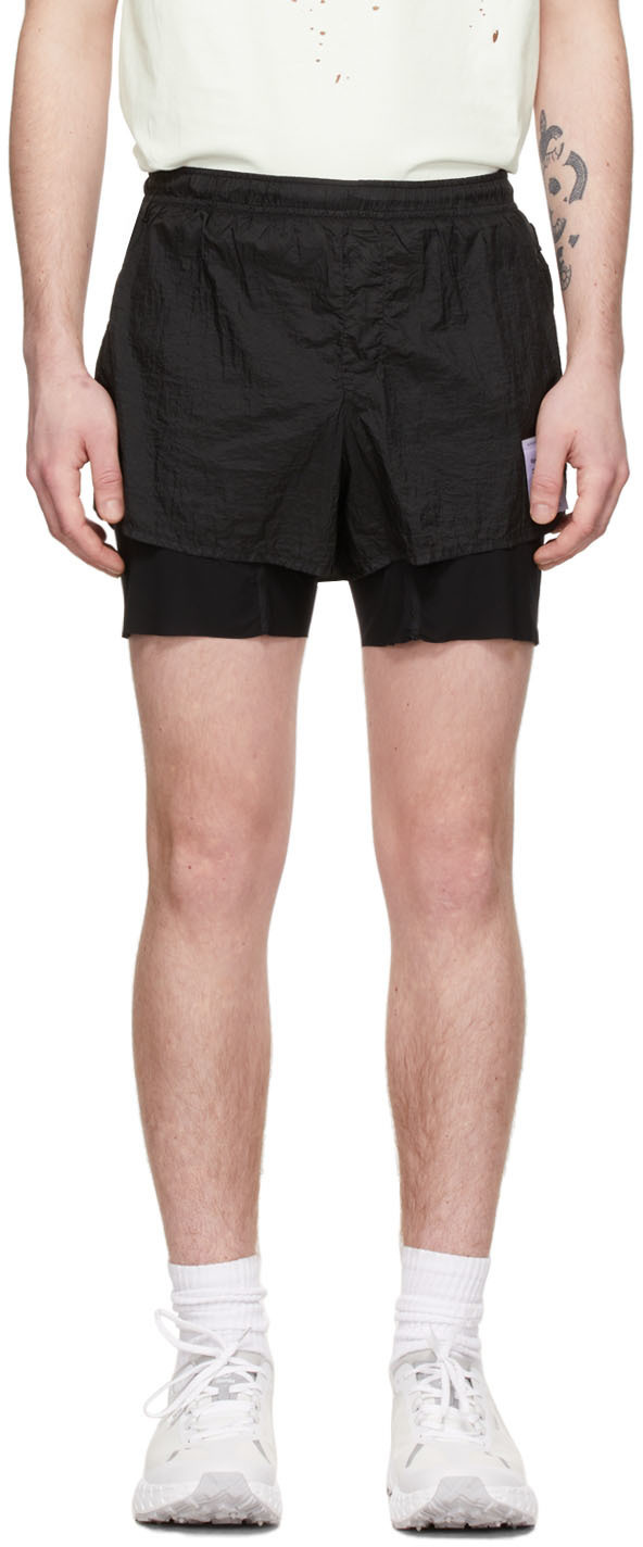 Satisfy Black Nylon Shorts Satisfy