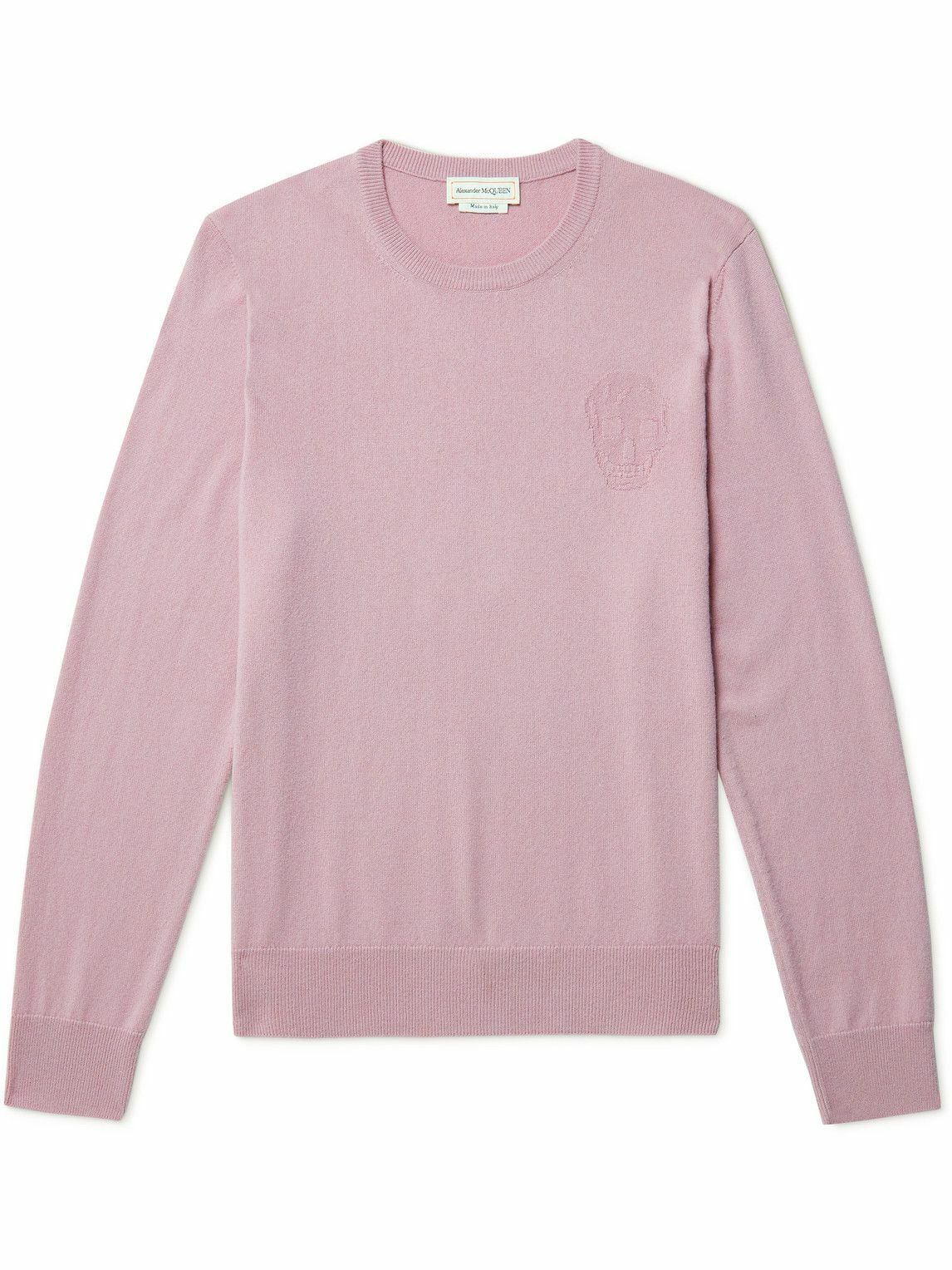 Alexander McQueen - Instarsia Cashmere Sweater - Purple Alexander McQueen