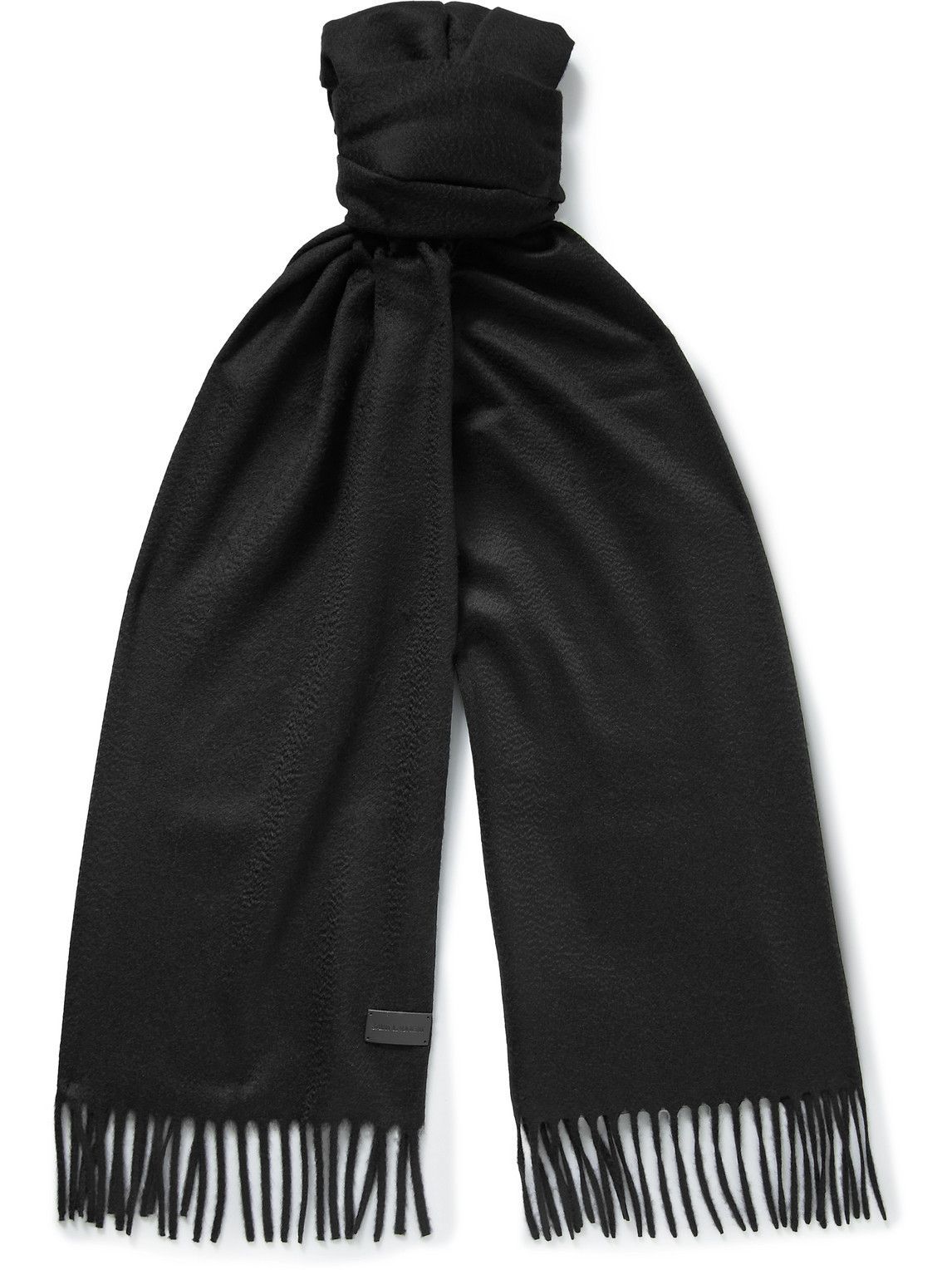 SAINT LAURENT Fringed Cashmere Scarf Saint Laurent