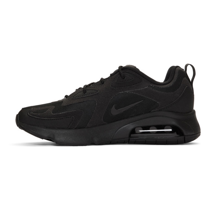 nike white and black air max 200 sneakers