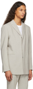 1017 ALYX 9SM Grey Wool Single Breasted Blazer