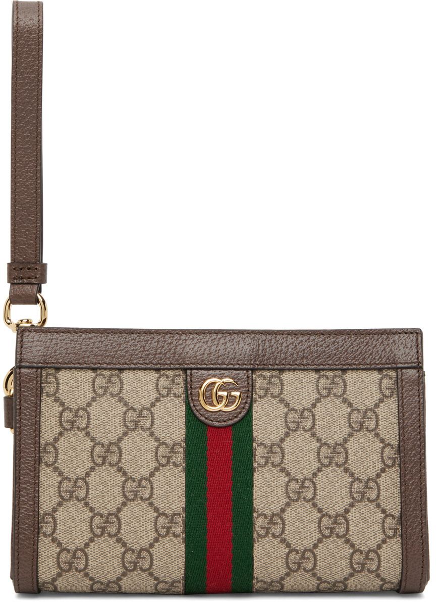 Gucci Beige Ophidia Pouch Gucci
