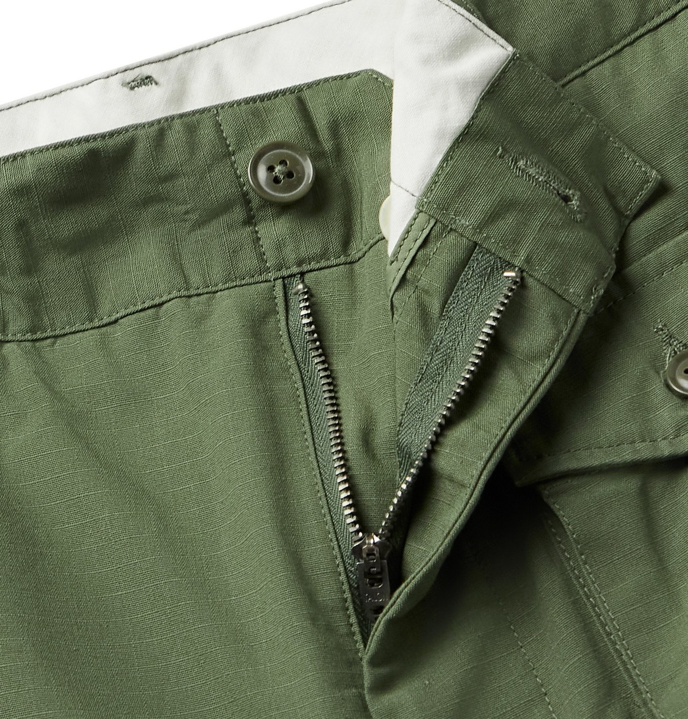 Engineered Garments - FA Cotton-Ripstop Cargo Trousers - Green ...