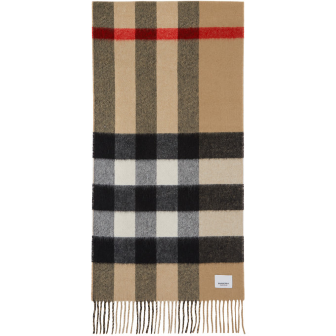 Burberry Pink Check and Monogram Scarf Burberry