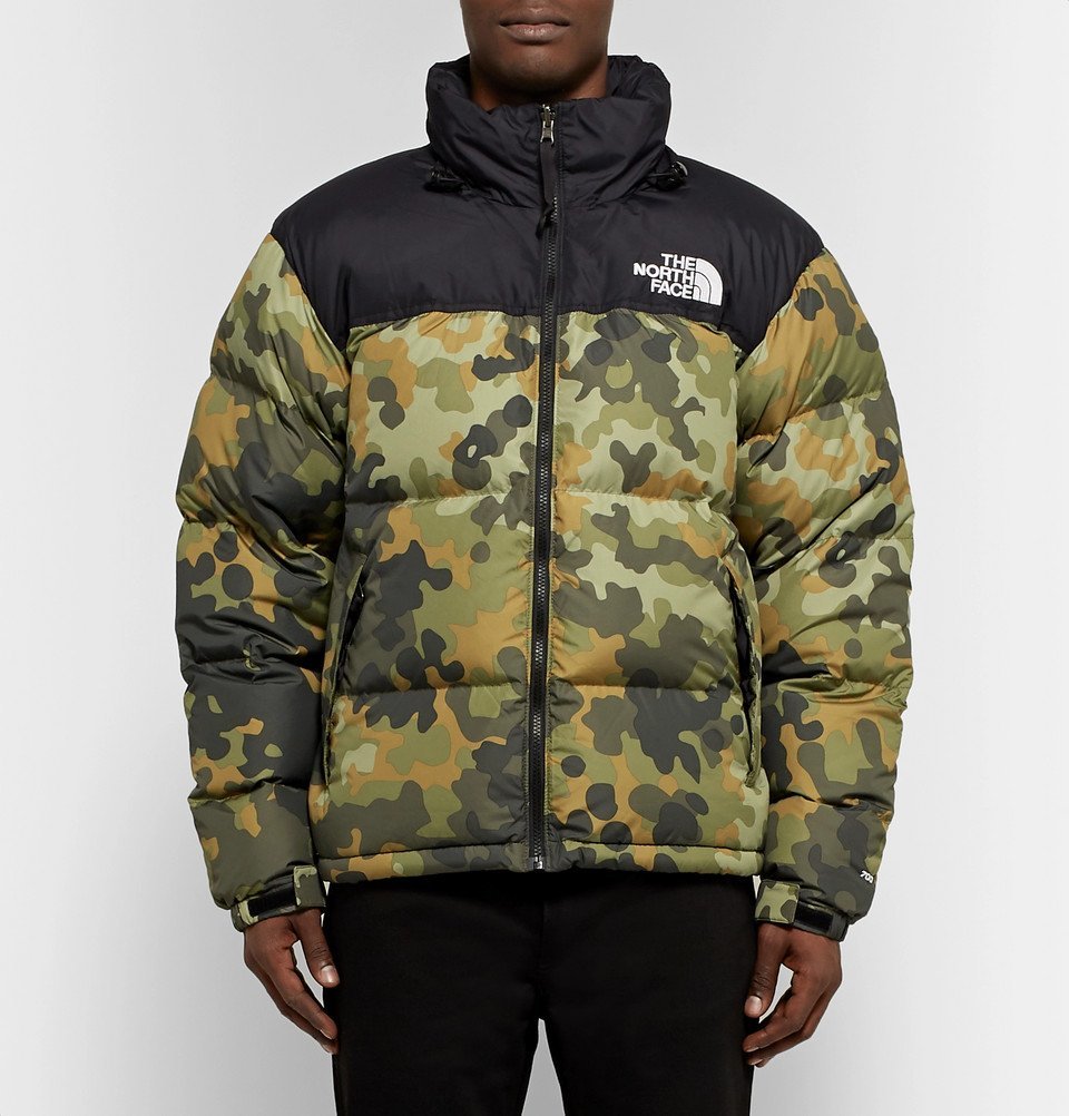The North Face - 1996 Retro Nuptse Quilted Camouflage-Print Shell Down ...