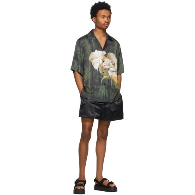 Acne Studios Green Floral Shirt Acne 