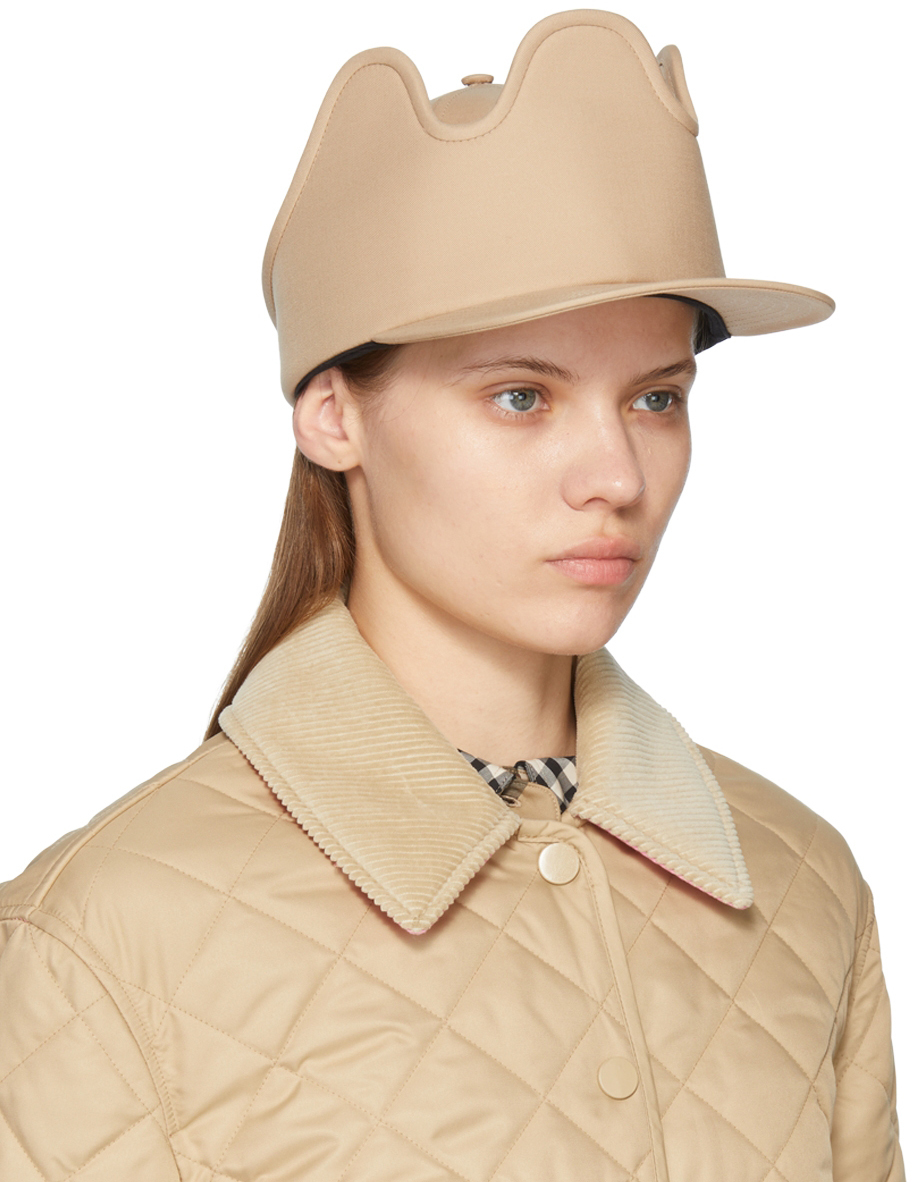 Burberry Beige Crown Cap Burberry