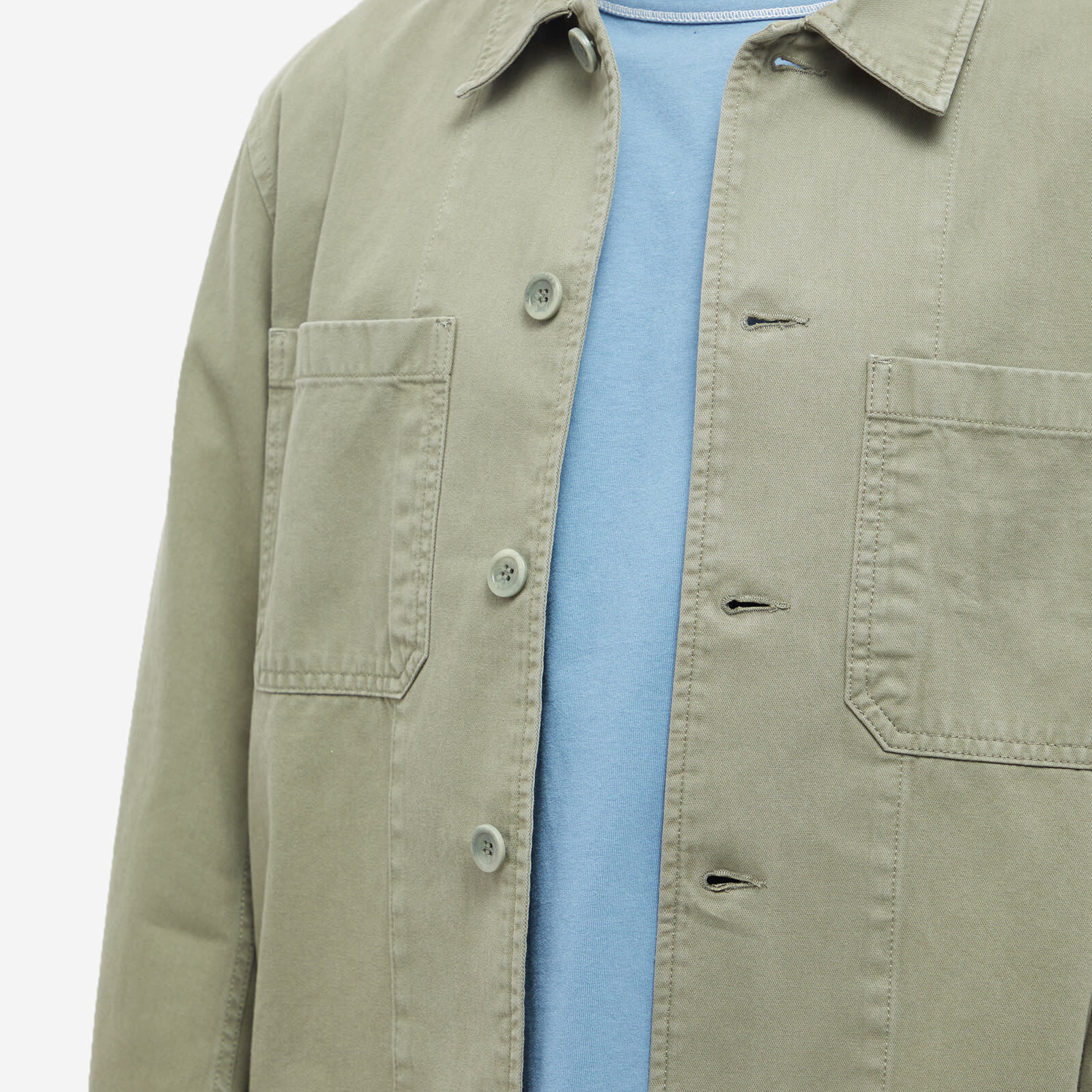 Norse Projects Men's Tyge Broken Twill Jacket in Dried Sage Green Norse ...