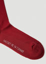 Logo Intarsia Socks in Red