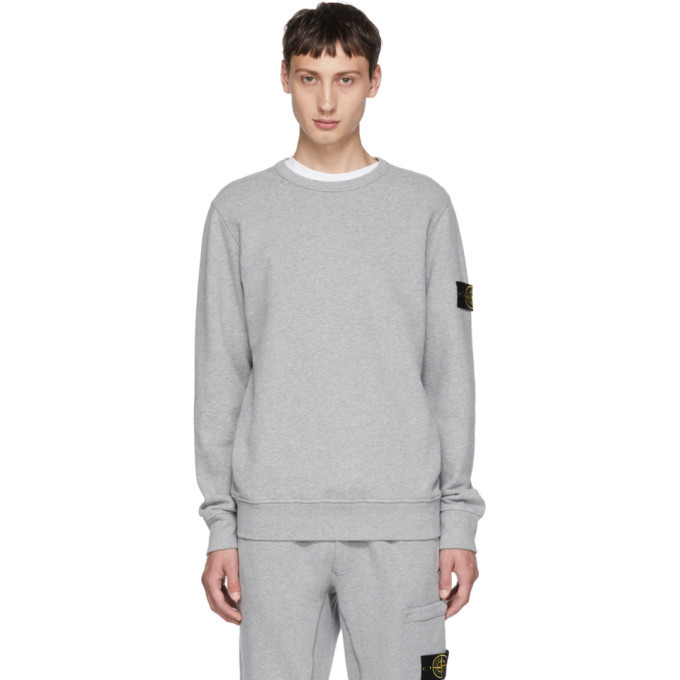 stone island badge sweatshirt