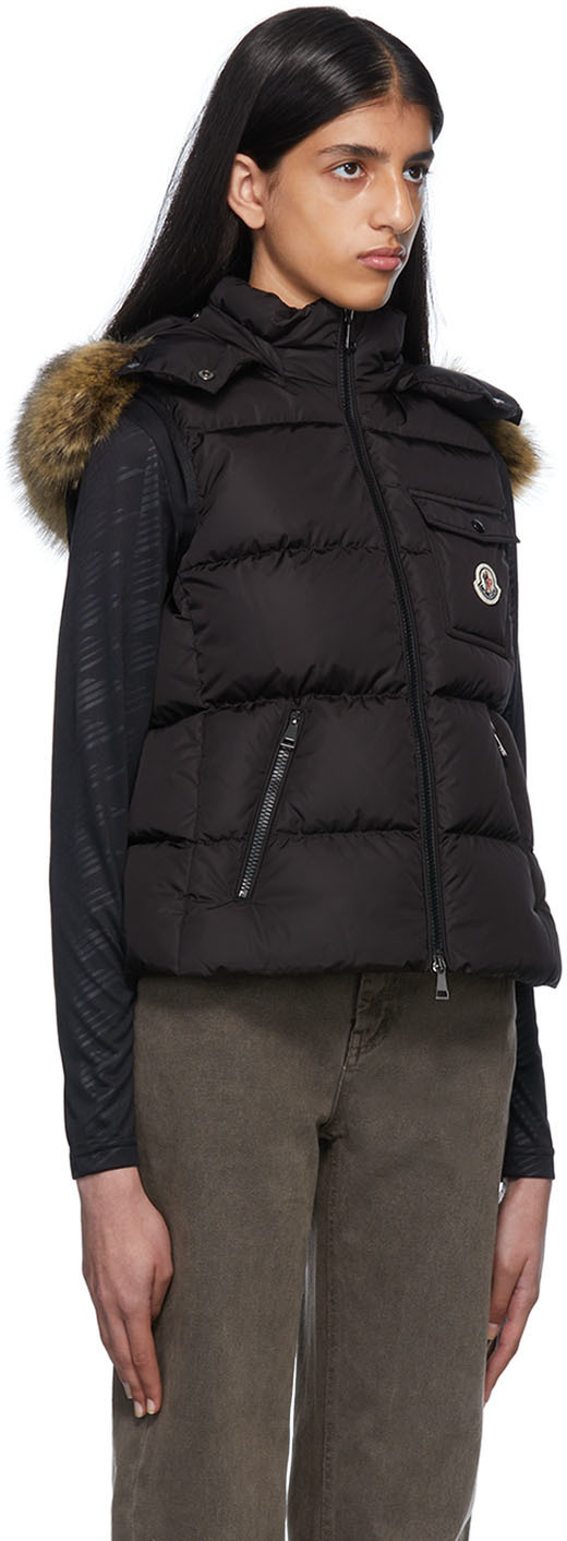 Moncler Black Down Bairon Vest Moncler