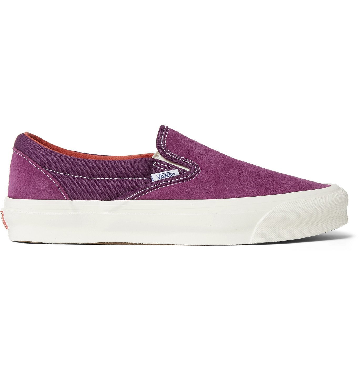 Vans - OG Classic LX Suede and Canvas Slip-On Sneakers - Purple Vans