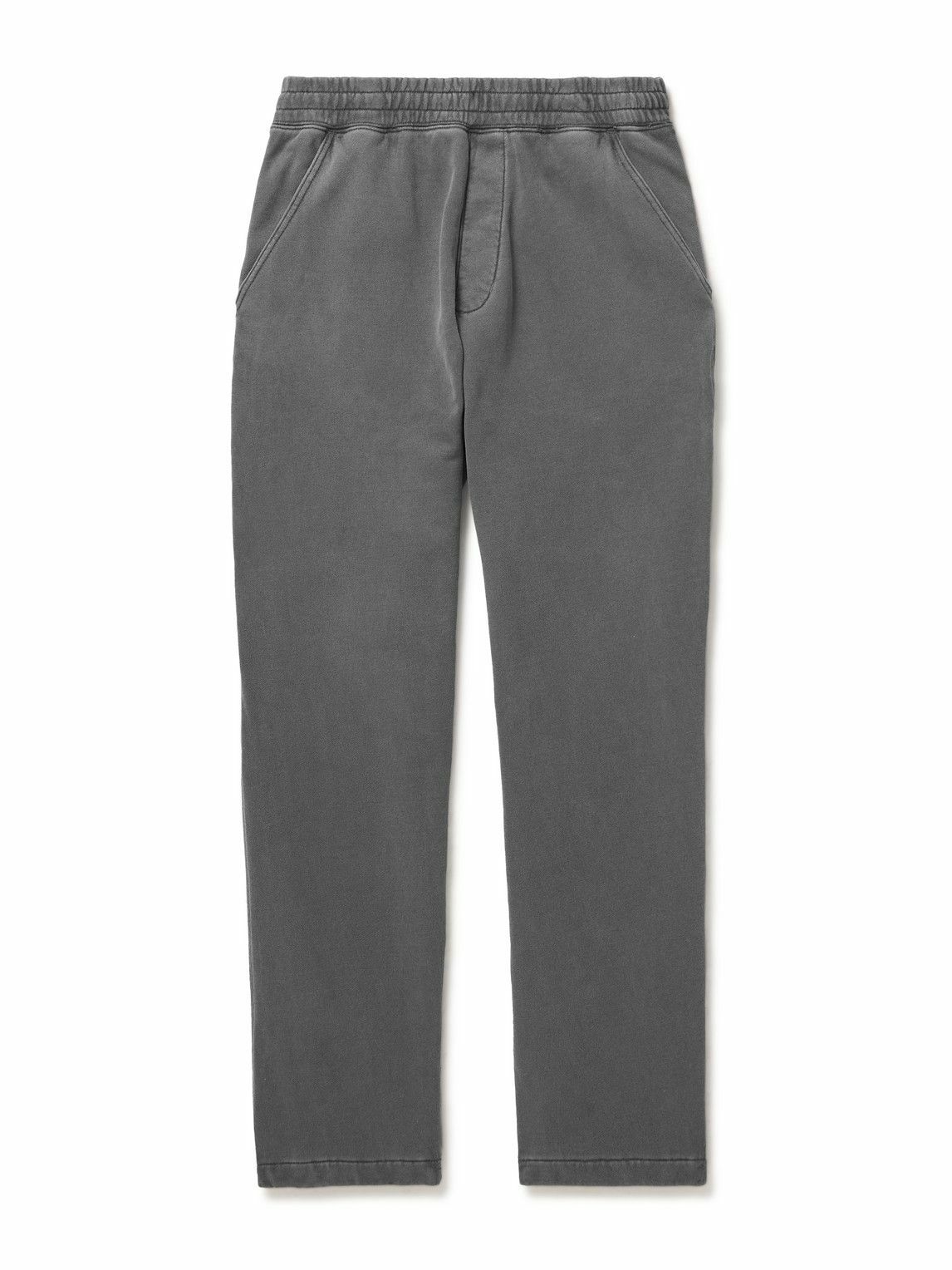Carhartt WIP - Arling Wide-Leg Garment-Dyed Cotton-Jersey Sweatpants ...