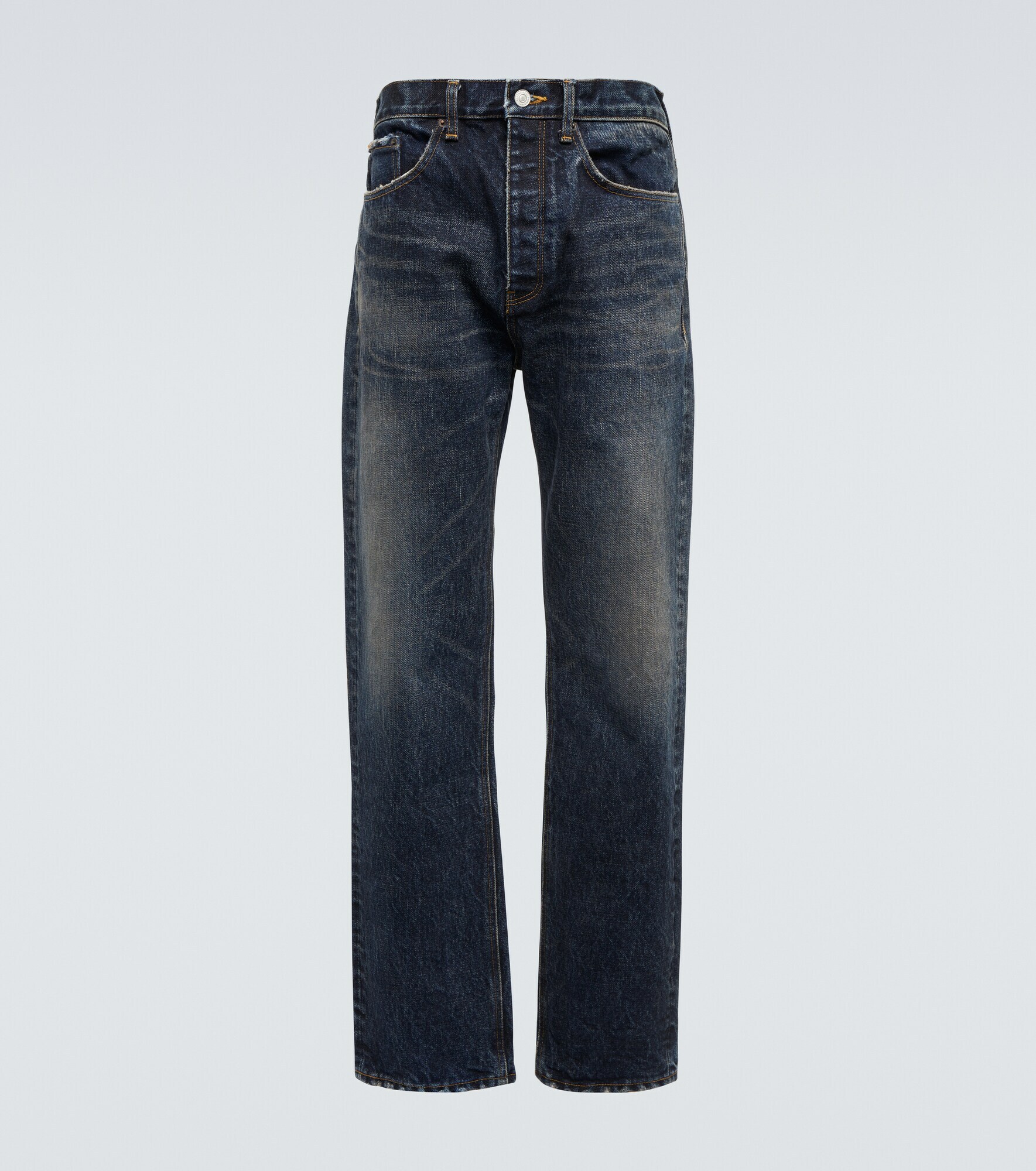 BALENCIAGA - Wide-Leg Denim Jeans - Gray Balenciaga