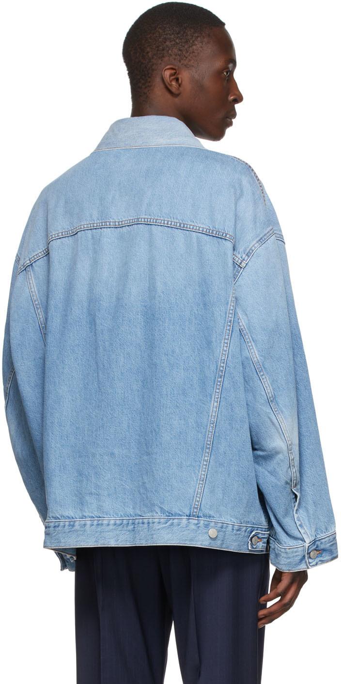 Blue Oversized Denim Jacket Acne Studios