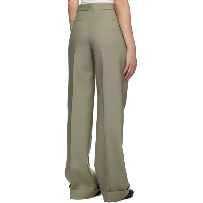 Jil Sander Green Wool Trousers Jil Sander