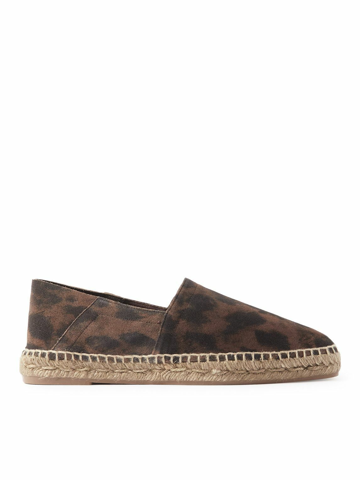 TOM FORD - Barnes Leopard-Print Suede Espadrillas - Brown TOM FORD