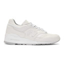 New Balance White 997 Sneakers