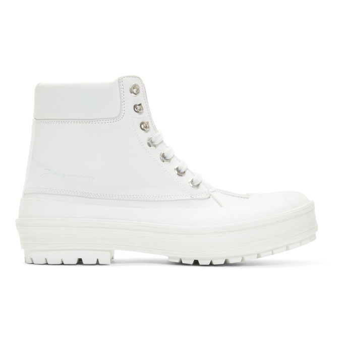 Jacquemus White Les Meuniers Hautes Boots Jacquemus