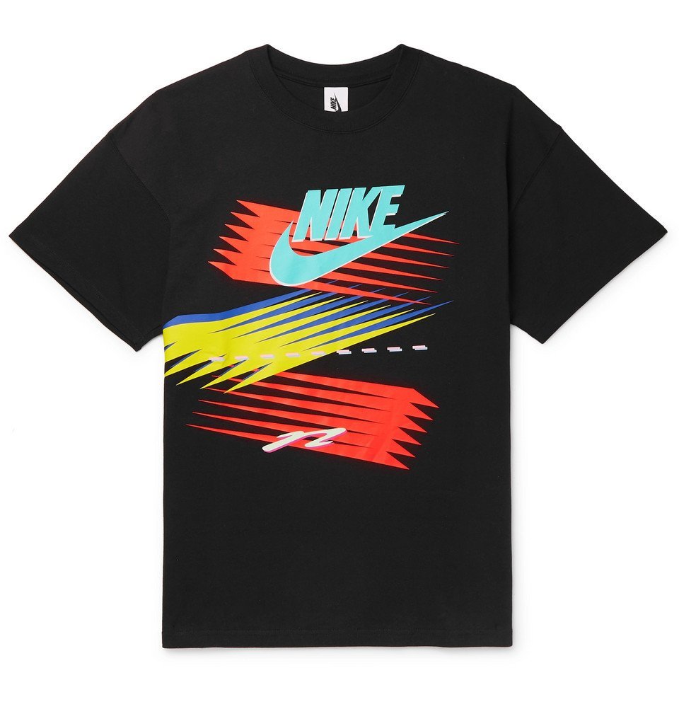 Nike - atmos NRG Logo-Print Cotton-Jersey T-shirt - Black Nike