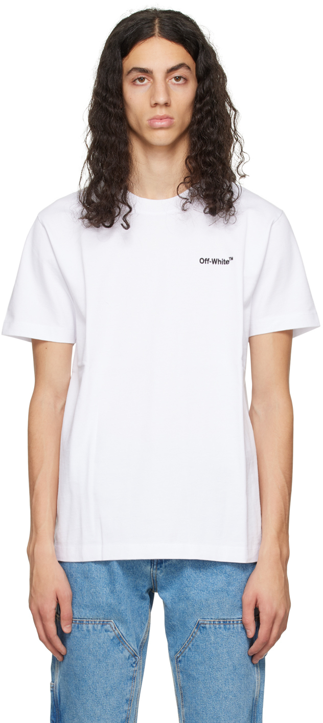 Off-White White Helvetica T-Shirt Off-White